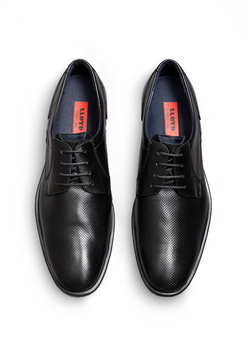 LLOYD LANCE Miesten Smart shoes Mustat | WPB084691