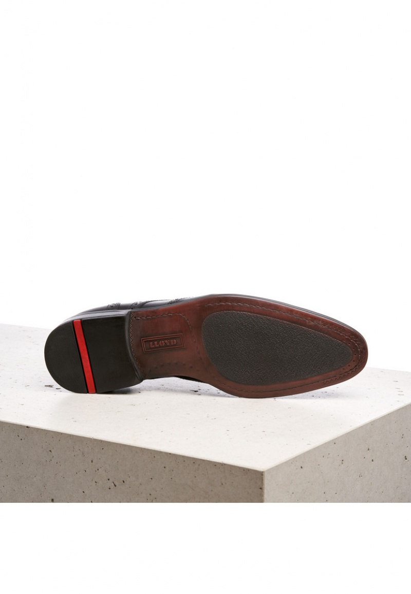 LLOYD MORTON Miesten Smart shoes Mustat | SGE867045