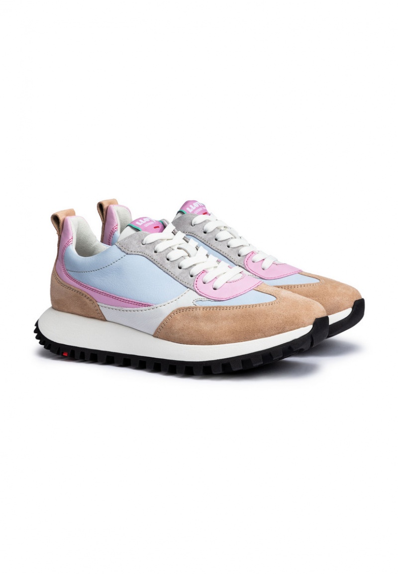 LLOYD SNEAKERS Naisten Tennarit Ruskea Pinkki | NHK841937