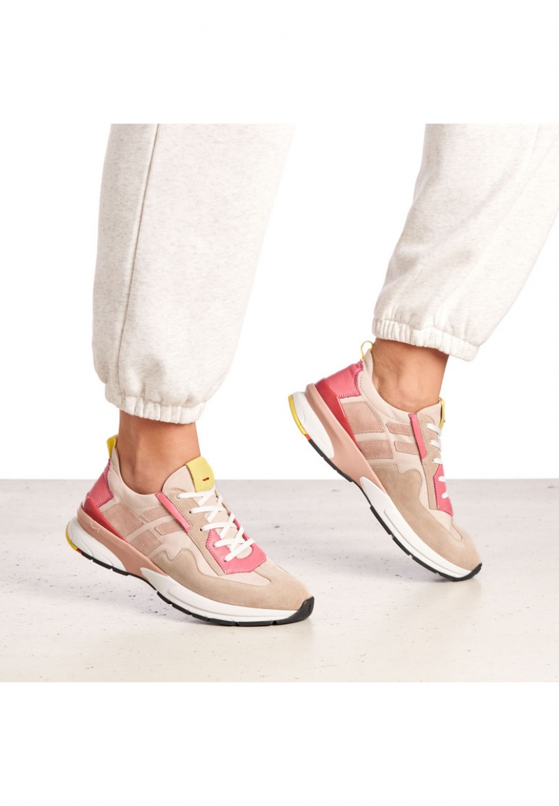 LLOYD SNEAKERS Naisten Tennarit Ruskea Pinkki | EPJ320857