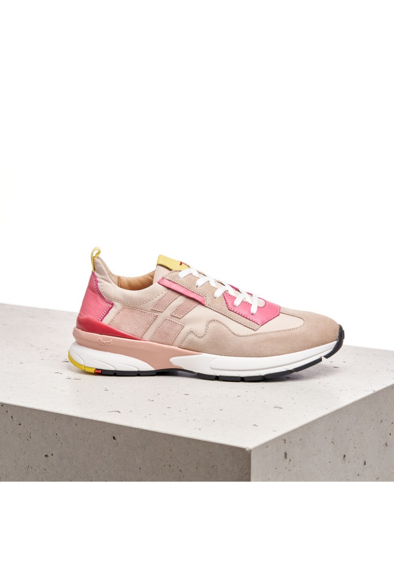 LLOYD SNEAKERS Naisten Tennarit Ruskea Pinkki | EPJ320857