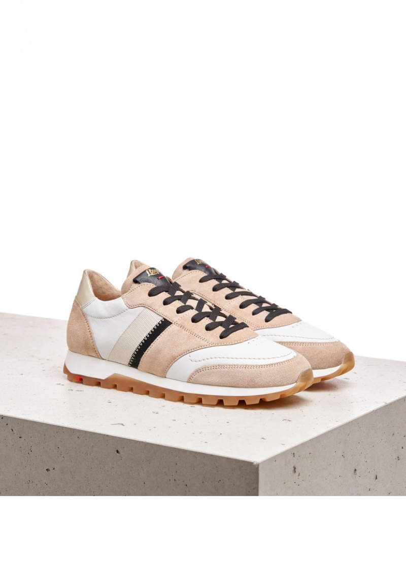 LLOYD SNEAKERS Naisten Tennarit Valkoinen Ruskea | NWY890465