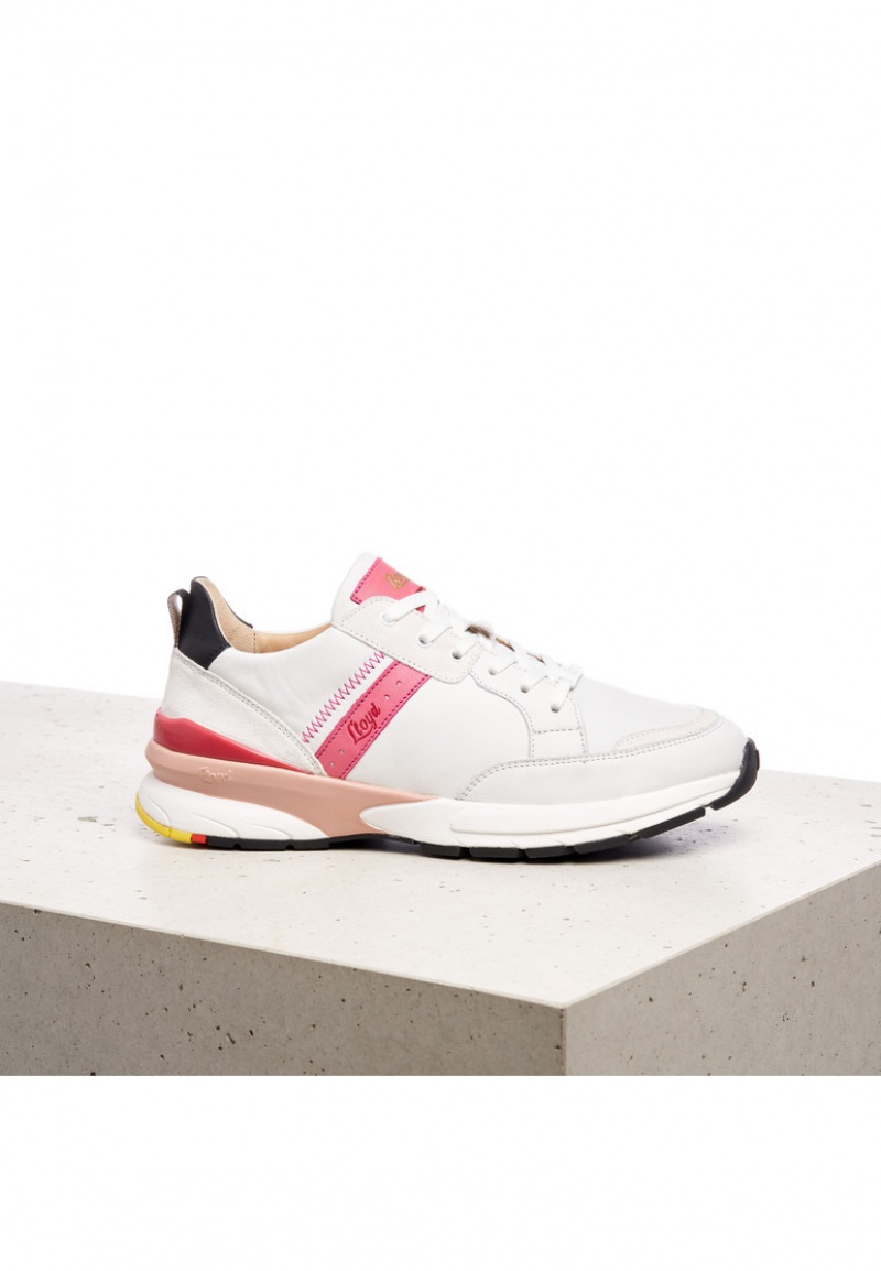 LLOYD SNEAKERS Naisten Tennarit Valkoinen Pinkki | FSE291834