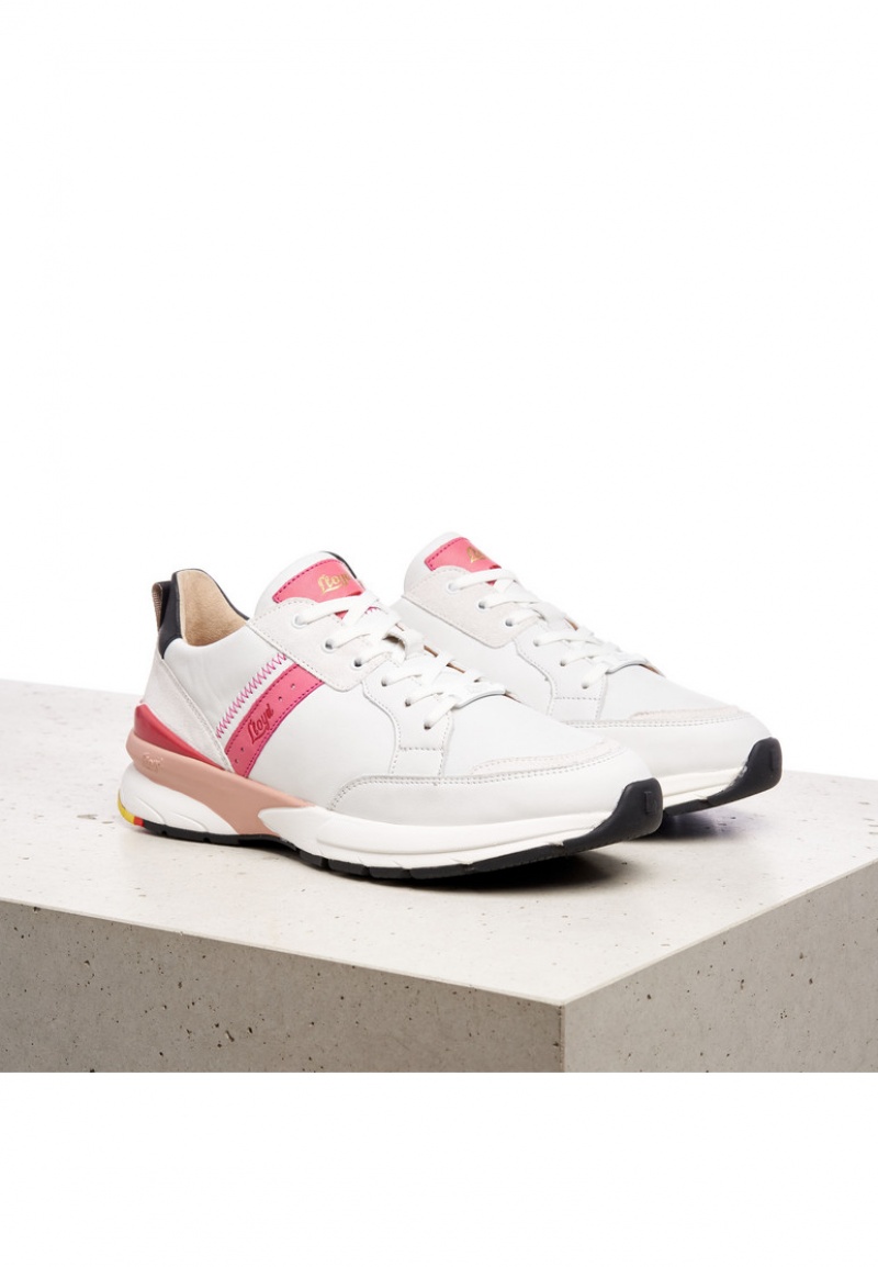 LLOYD SNEAKERS Naisten Tennarit Valkoinen Pinkki | FSE291834